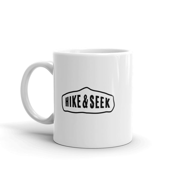Hike & Seek hiking inspired printed coffee mug