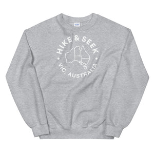 Hike & Seek Australia printed hiking inspired sweater for men and women