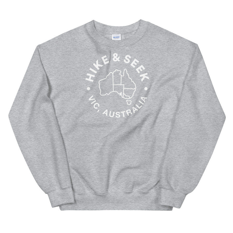 Hike & Seek Australia printed hiking inspired sweater for men and women