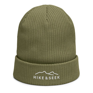 Hike & Seek black organic cotton beanie for men and women