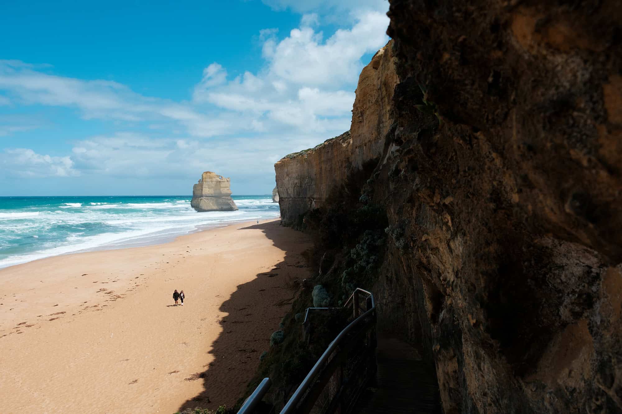 Gibson Steps beach and limestone cliffs