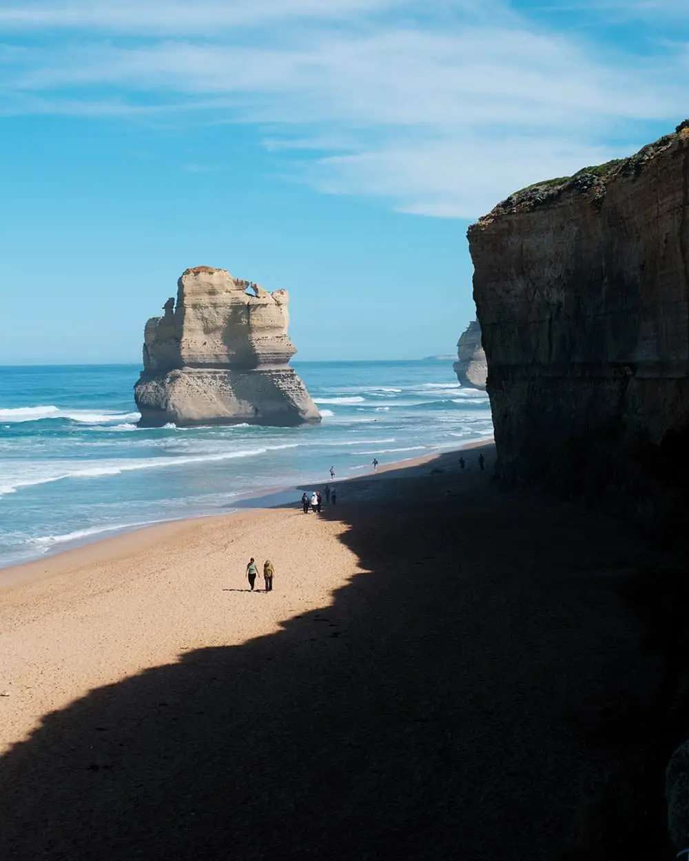 Coastal cliffs and wild beach in Victoria
