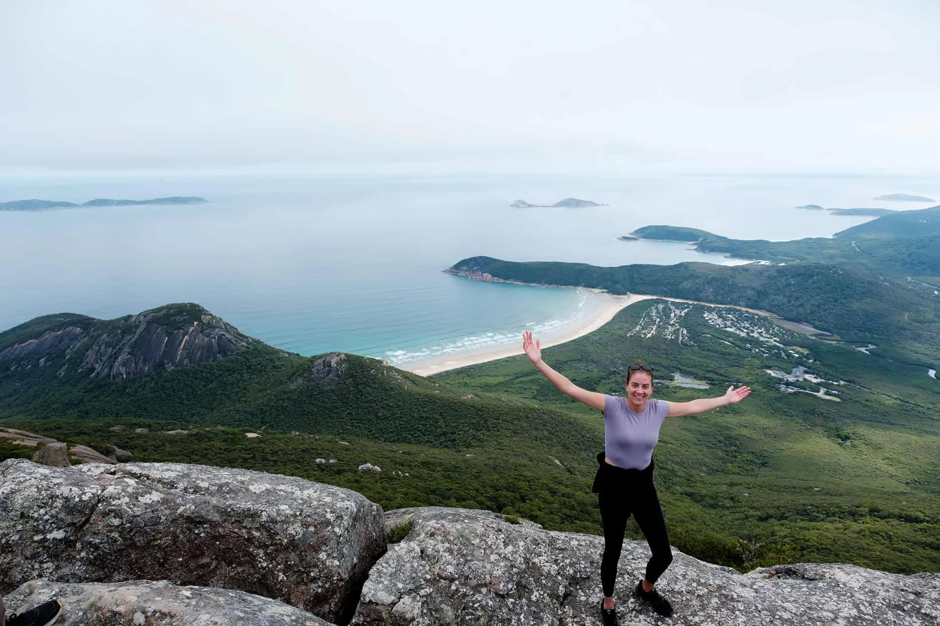 Wilsons Promontory coastline and mountains