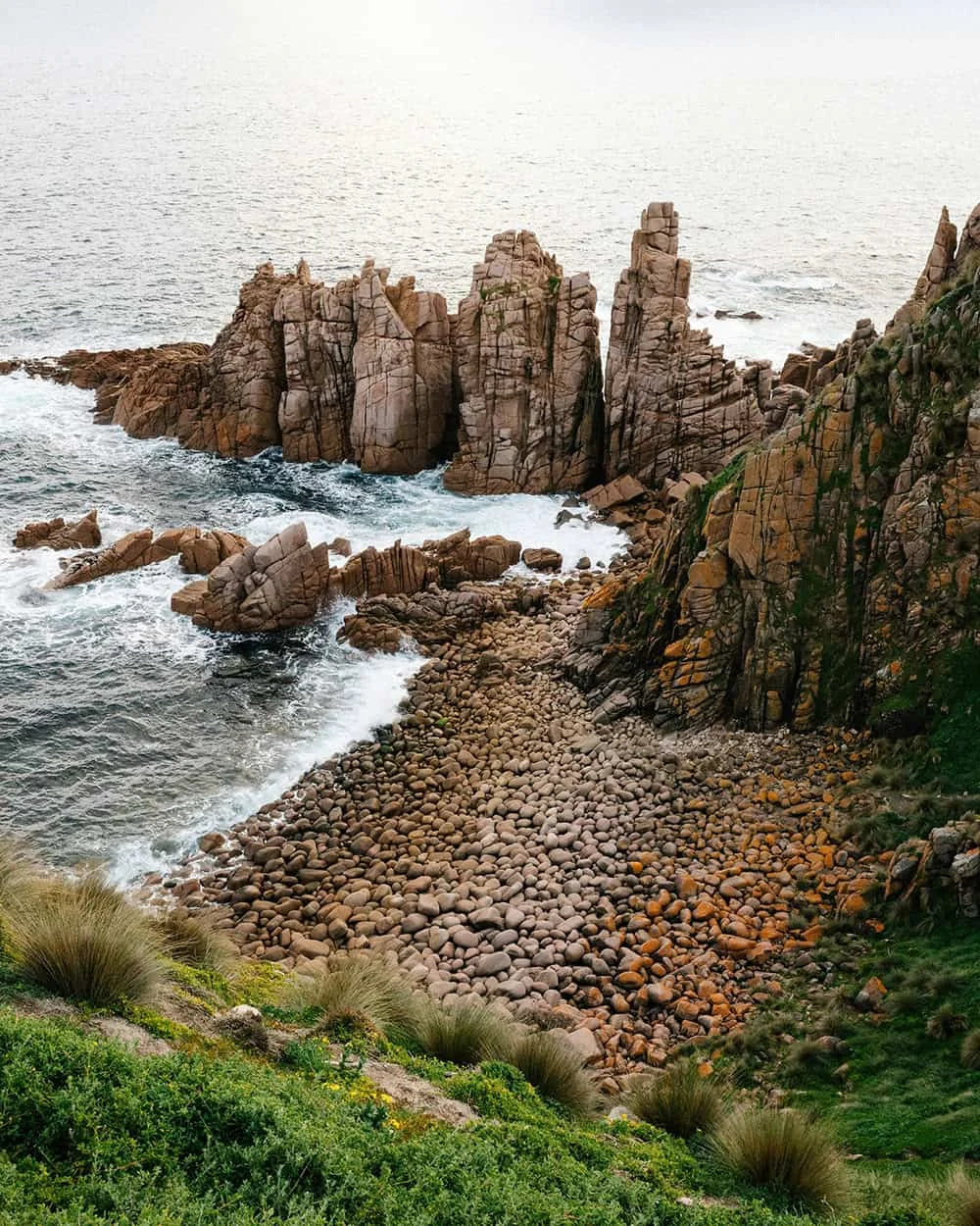 Cape Woolamai coastline on Phillip Island